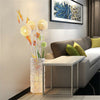 Nordic Hand-Woven Flower Vase Floor Lamp Vertical Light Bedroom Bedside Lamp Dec