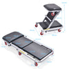Foldable Under Car Creeper 2 In 1 Mechanic Trolley Stool Garage Work W/ Headrest