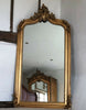 Large Antique Gold Gilt French Arch Over mantle Hall Wall Leaner Mirror 5ft