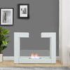 Bio Ethanol Fireplace with Adjustable Flames Floor/Tabletop Heater Fireplace NEW