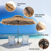 2.85M Thatched Tiki Umbrella 2 Tier Hawaiian Style Hula Patio Beach Parasol