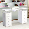 8 Drawer Manicure Table Nail Art Beauty Salon Station Technician Storage Desk