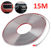 10MM x 15M CHROME STYLING MOULDING TRIM STRIP SELF ADHESIVE - METRE METER WINDOW