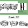 Metal Garden Lawn Edging Heavy Duty Baroque Border Fence Panels Edge Pack of 5