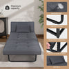 Sofa Bed 4 in 1 Convertible Chair Folding Ottoman Lounger Sleeper Metal Frame UK