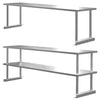 Commercial Kitchen Stainless Steel Single/Double Tiers Overshelf For Prep Tables