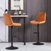 2x Breakfast Bar Stools Velvet Swivel Gas Lift Chairs Kitchen Pub Cafe Barstools