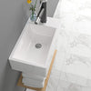 Small White Bathroom Wall Hung Cloakroom Ceramic Compact Wash Basin Sink 370mm
