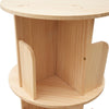 360 Rotating Bookshelf Wooden Book Storage Rack Shelves 1 layers Bookcase 46cm D