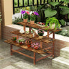 Heavy Duty Wood Plant Stand Flower Step Shelf Doorway Balcony Verandah Garden