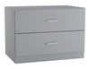 Orlando 2 Drawer Wooden Kids Bedroom Chest Cabinet Modern Storage Cupboard Wide