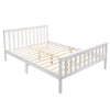 Solid Pine Wooden Bed Double Bed Frame 4ft6 135x190 cm Adults Kids Teen White