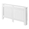 152cm MDF Radiator Cover Wall Cabinet Wide Wood Slats Vertical Grill White DIY