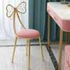 Set of 2 Elegant Pink Velvet Vanity Chair Boudoir Makeup Dressing Seat Stool UK