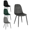 2/4/6x Velvet Dining Chairs with Backrest Upholstered Kitchen Chairs Restaurant