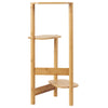 75cm Tall Wood Plant Stand Ladder Flower Pot Display Rack Shelf Corner Room Deco