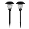 Garden Lights Lamp Post LED Solar Powered Walkway Pathway Outdoor Waterproof UK