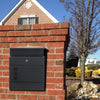 Large Mail Post Letter Box Letterbox Mailbox Postbox with Viewing Window Outside