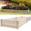 Wood Raised Flower Beds Outdoor Vegetable Planter Pot Garden Bed Flower Displays