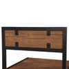 Small Table and 2 Chairs Metal Bar Set Kitchen Dining Breakfast Stools Furniture