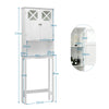 Over-The-Toilet Storage Cabinet 3-Tier Washing Machine Rack W/ Adjustable Shelf