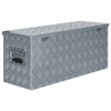 Aluminium Storage Box Silver Lockable Trailer Box Tool Box Organizer Chest