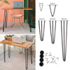 4 x Hairpin Legs / Hair Pin Legs Set for Furniture Bench Desk Table Metal 8"-28"