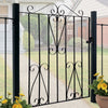 Metal Garden Gate Patio Entrance Door Swirl/Ball/Spe