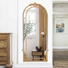 180cm Luxury Gold Arched Mirror Full Length Wall Mount Antique Rustic Home Decor