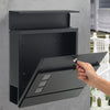 Large Mail Post Letter Box Letterbox Mailbox Postbox with Viewing Window Outside