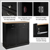 Kitchen Trash Cabinet Tilt Out Trash Bin Cabinet Freestanding Recycling Cabinet