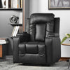 Electric Rise Power Lift Pu Leather Recliner Armchair Sofa Chair Black QA