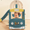 Bus Slide Basketball Hoop Set 3 in 1 Foldable Childrens Kids Baby Indoor Outdoor
