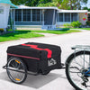 Bike Trailer Cargo Wagon Bicycle Cart Luggage Steel Black