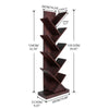 5-Tier Bookcase Storage Ladder Shelf Storage Shelving Unit Plant Display Stand