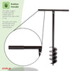 NEW! Post Hole Fence Manual Hand Drill Digger Earth Auger 150mm 6" Diameter