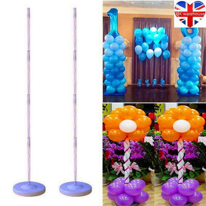 2X Balloon Column Arch Base Stand Builder Kits Wedding Birthday Party Display UK