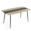 Mondeer Dining Table Kitchen Table with Adjustable Pads for 4-6 Persons Oak