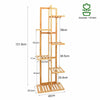 Multi-tier Vertically Bamboo Plant Stand Garden Corner Flower Shelf Rack Unit