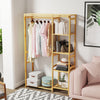 Anti-corrosion Lengthen Bamboo Clothes Rack Hanging Stand Shoe Box Basket Shelf