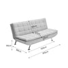 Fabric Sofa Bed 3 Seater Click Clack Living Room Recliner Couch Sofa Living Room