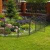Strong Pet Dog Playpen Garden Enclosure 8 Panel Cat Cage Metal Fence With latch