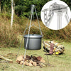 LEVEL Outdoor Camping Tripod Campfire Picnic Pot Roast Camp Fire Dutch Oven Cook