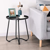 49x42cm Side Table Round Metal Coffee Table for Living Room Decorative Furniture