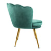 Genesis Flora Accent Tub Chair Scallop Armchair Petal Back With Golden Legs