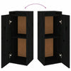 TV Cabinets 6 pcs Black Solid Wood Pine F6B0