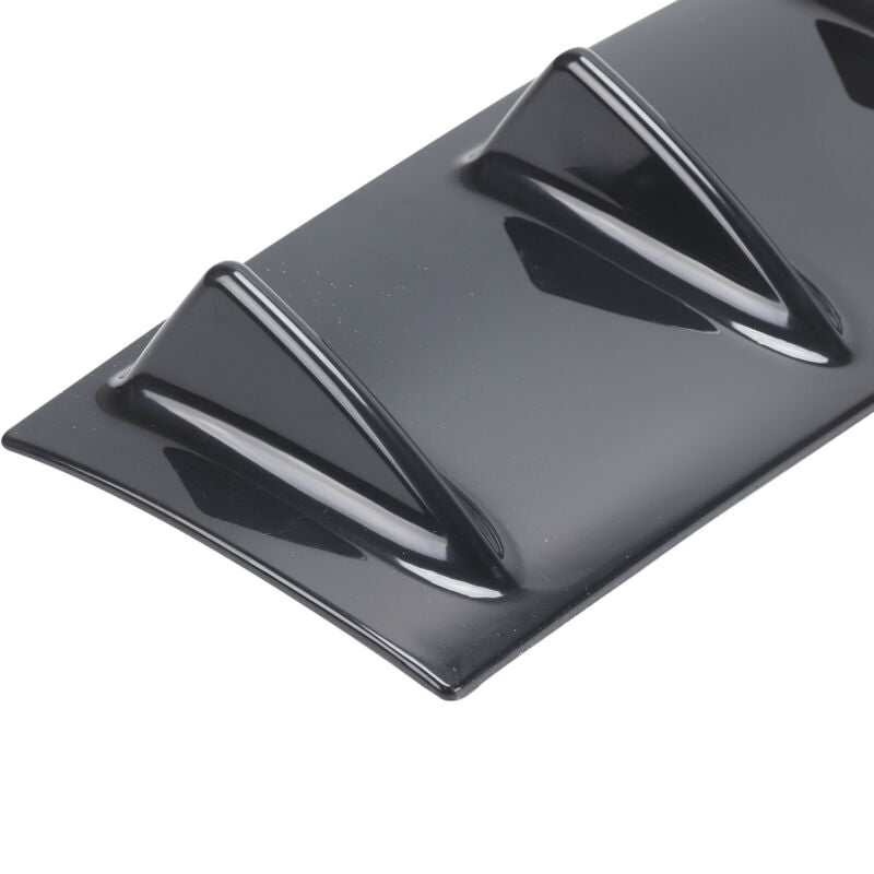 Rear Bumper Lip Universal Universal 4-Fin Rear Bumper Lip Diffuser ...