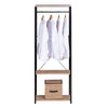 Garment Clothes Rail Dress Hanging Display Stand Rack Unit with Shelves Storage