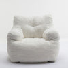 Upholstered Soft Fabric Tufed Bean Bag Foam Memory Resilience Sponge Chair QB