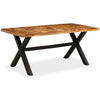 Dining Table Solid Acacia and Wood 180x90x76 G7V9